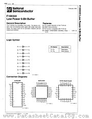 100322QMQB datasheet pdf National Semiconductor