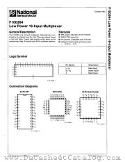 100364FMQB datasheet pdf National Semiconductor