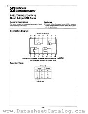5432DMQB datasheet pdf National Semiconductor