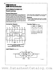DM5475W datasheet pdf National Semiconductor