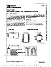 54F384DMQB datasheet pdf National Semiconductor