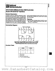 DM74LS125AM datasheet pdf National Semiconductor