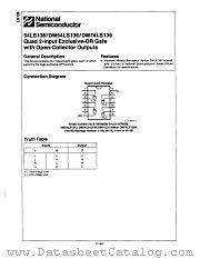 54LS136DMQB datasheet pdf National Semiconductor