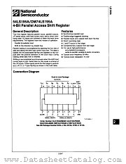 DM74LS195AN datasheet pdf National Semiconductor