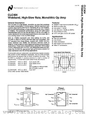CLC404AJM5X datasheet pdf National Semiconductor