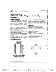 5962-9309702M2A datasheet pdf National Semiconductor