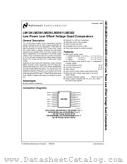 LM139MDS datasheet pdf National Semiconductor