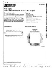 74FR16245QCX datasheet pdf National Semiconductor