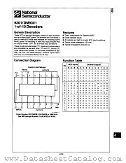 DM9301N datasheet pdf National Semiconductor
