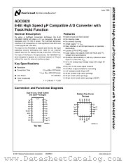 ADC0820CMDC datasheet pdf National Semiconductor