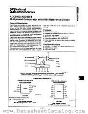ADC0854BCJ datasheet pdf National Semiconductor