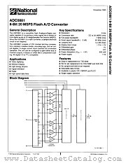 ADC0881CCV datasheet pdf National Semiconductor