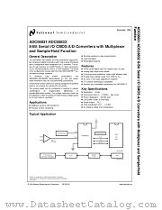 ADC08831MWC datasheet pdf National Semiconductor