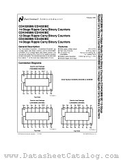 CD4020BMW_883 datasheet pdf National Semiconductor
