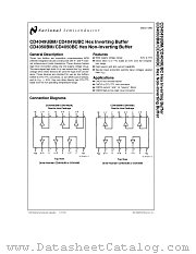CD4049UBMW_883 datasheet pdf National Semiconductor