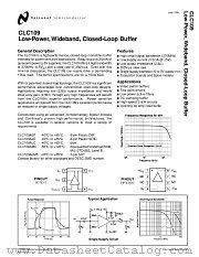 CLC109MDC datasheet pdf National Semiconductor