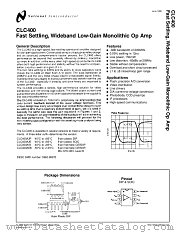 CLC400AMC datasheet pdf National Semiconductor