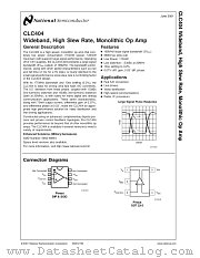 CLC404A8D datasheet pdf National Semiconductor