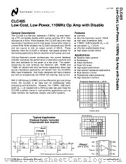 CLC405AJE datasheet pdf National Semiconductor
