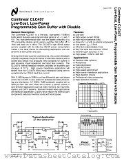 CLC407AMC datasheet pdf National Semiconductor