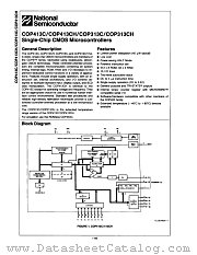 COP413CH-D datasheet pdf National Semiconductor