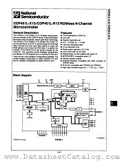 COP401L-R13N datasheet pdf National Semiconductor