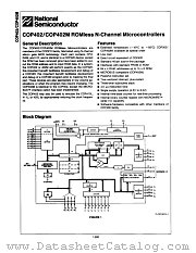 COP402MN datasheet pdf National Semiconductor