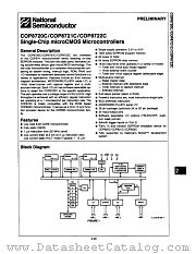COP8720CV datasheet pdf National Semiconductor