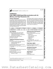 COP8ACC520M8 datasheet pdf National Semiconductor