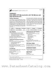 COP8ACC720M8-XE datasheet pdf National Semiconductor