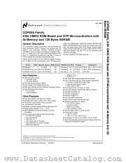 COP8SEC520M7 datasheet pdf National Semiconductor
