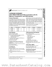 COPBC885WM datasheet pdf National Semiconductor