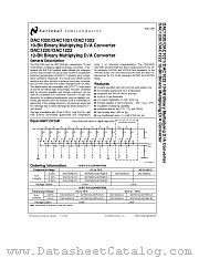DAC1022LJ datasheet pdf National Semiconductor