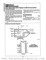 DAC1266LJ datasheet pdf National Semiconductor