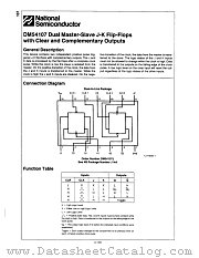 DM54107J datasheet pdf National Semiconductor