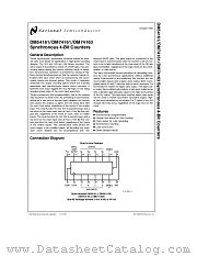 DM54161W_883 datasheet pdf National Semiconductor