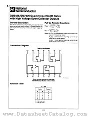 DM7426N datasheet pdf National Semiconductor