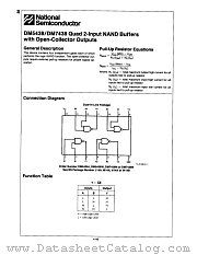 DM7438N datasheet pdf National Semiconductor