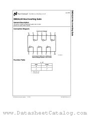 DM54L04W_883 datasheet pdf National Semiconductor