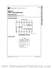 DM54L10W_883 datasheet pdf National Semiconductor