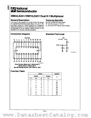 DM54LS451J datasheet pdf National Semiconductor