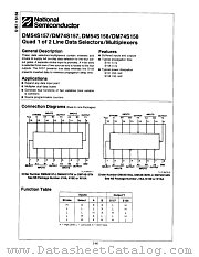DM54S158J datasheet pdf National Semiconductor