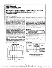 DM54S189J datasheet pdf National Semiconductor
