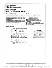 DM74S287V datasheet pdf National Semiconductor