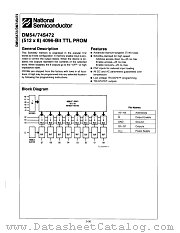 DM74S472N datasheet pdf National Semiconductor