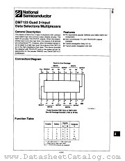 DM7123W datasheet pdf National Semiconductor