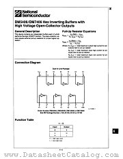 DM7406N datasheet pdf National Semiconductor