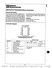 DM74LS197N datasheet pdf National Semiconductor