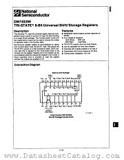 DM74S299N datasheet pdf National Semiconductor