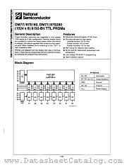 DM87S180N datasheet pdf National Semiconductor